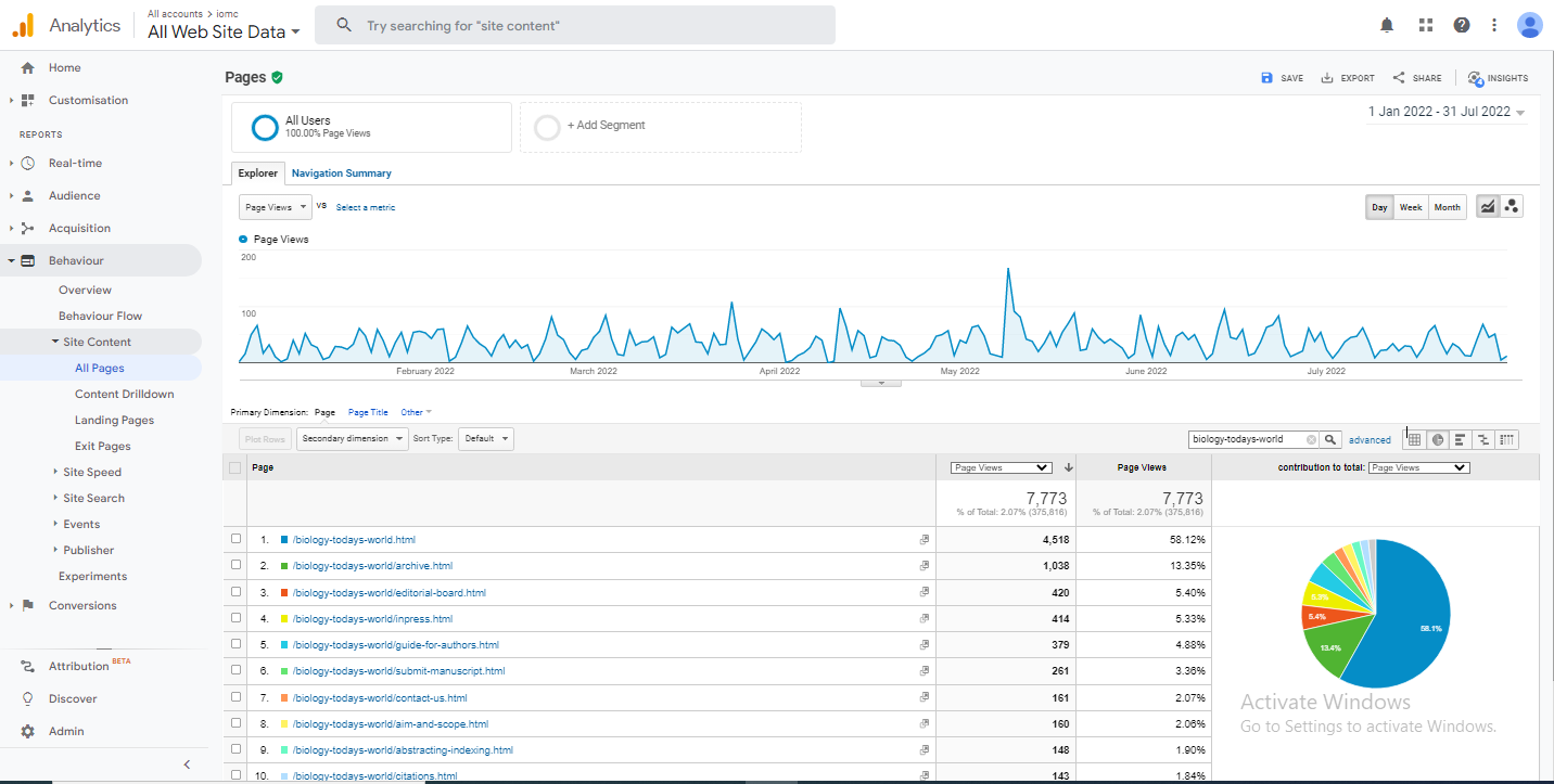 Visitor Analysis Report