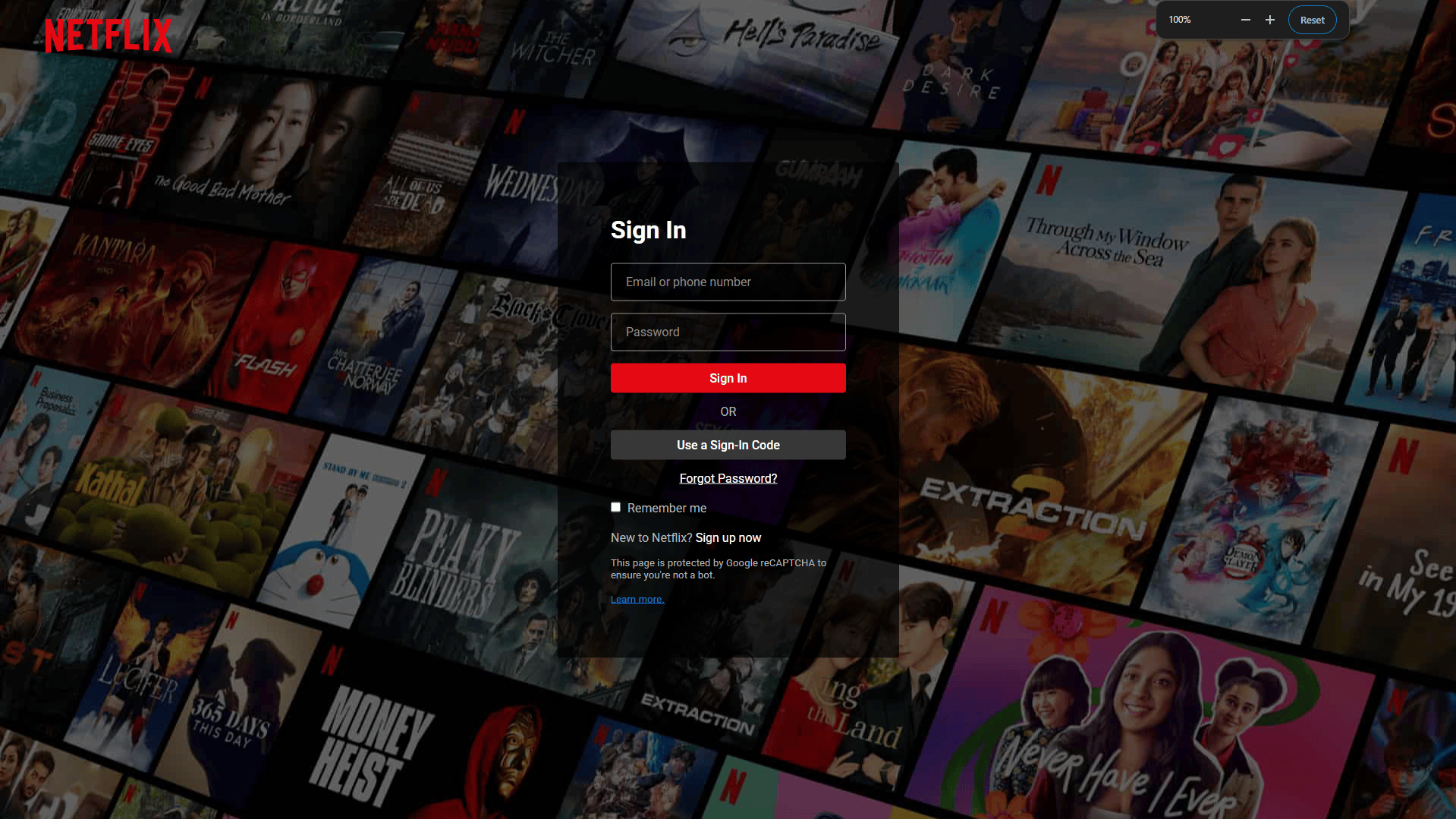 netflix login